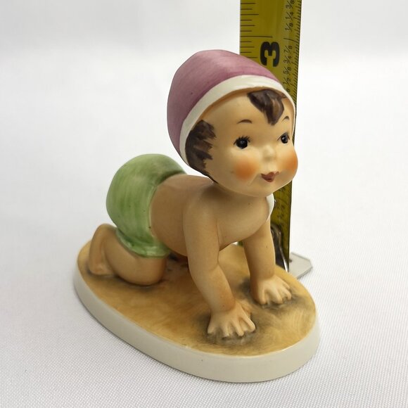 Goebel Beach Baby Vintage Figurine 10509-08 Porcelain W Germany Mid-Century - Picture 9 of 9